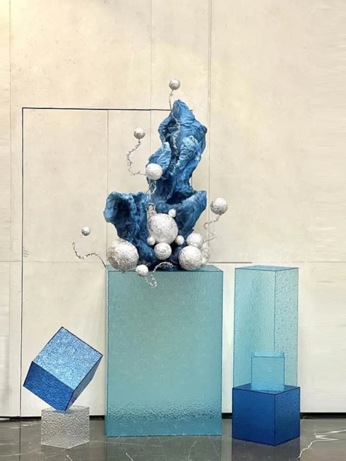 2-Pack Acrylic Sheet for Lighting Fixtures: Iridescent Stone - Pattern, UV Customizable