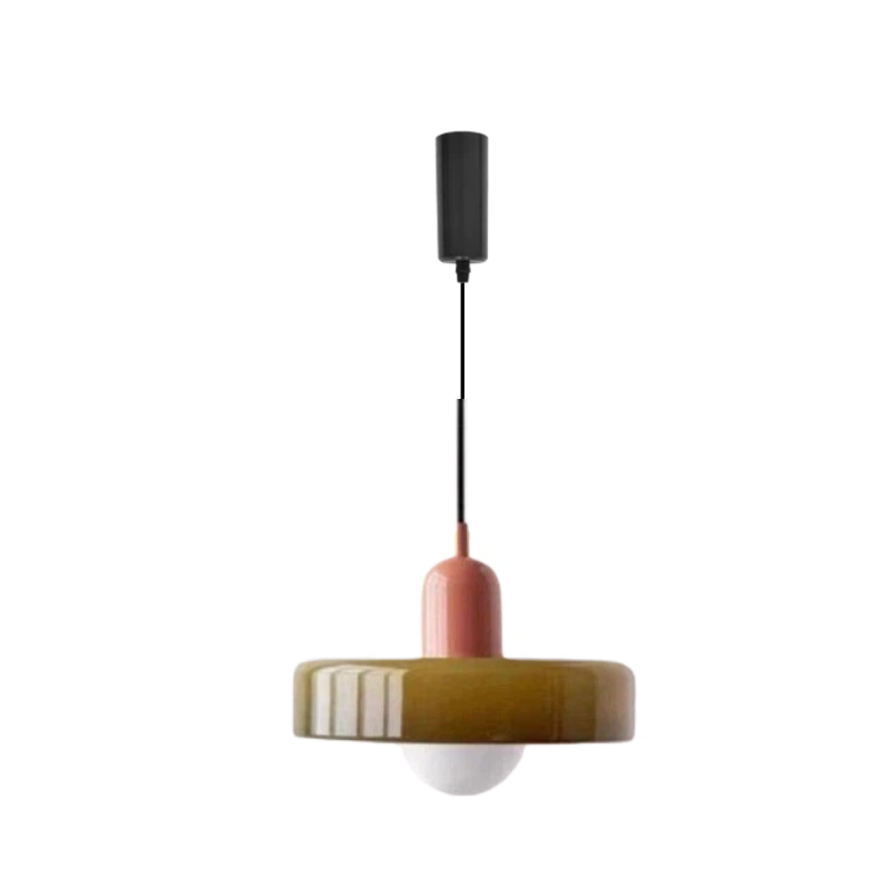 Kiven Minimalist Geometric Pendant Light with "Ring + Sphere" Double Shape, Compact Size Perfect for Hanging Over Dining Table, Bar & Kitchen Island