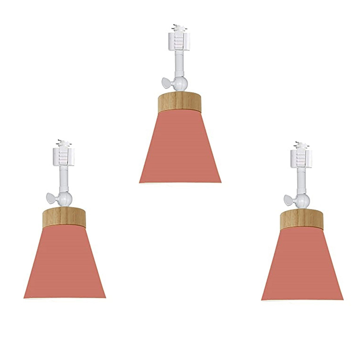 Track Pendant Head Lights Mini Adjustable Angle Ceiling Light H/J/L Track Light Modern Track Pendant Light for Kitchen Bedroom Dining Room (Buld & Track Rail NOT Included)