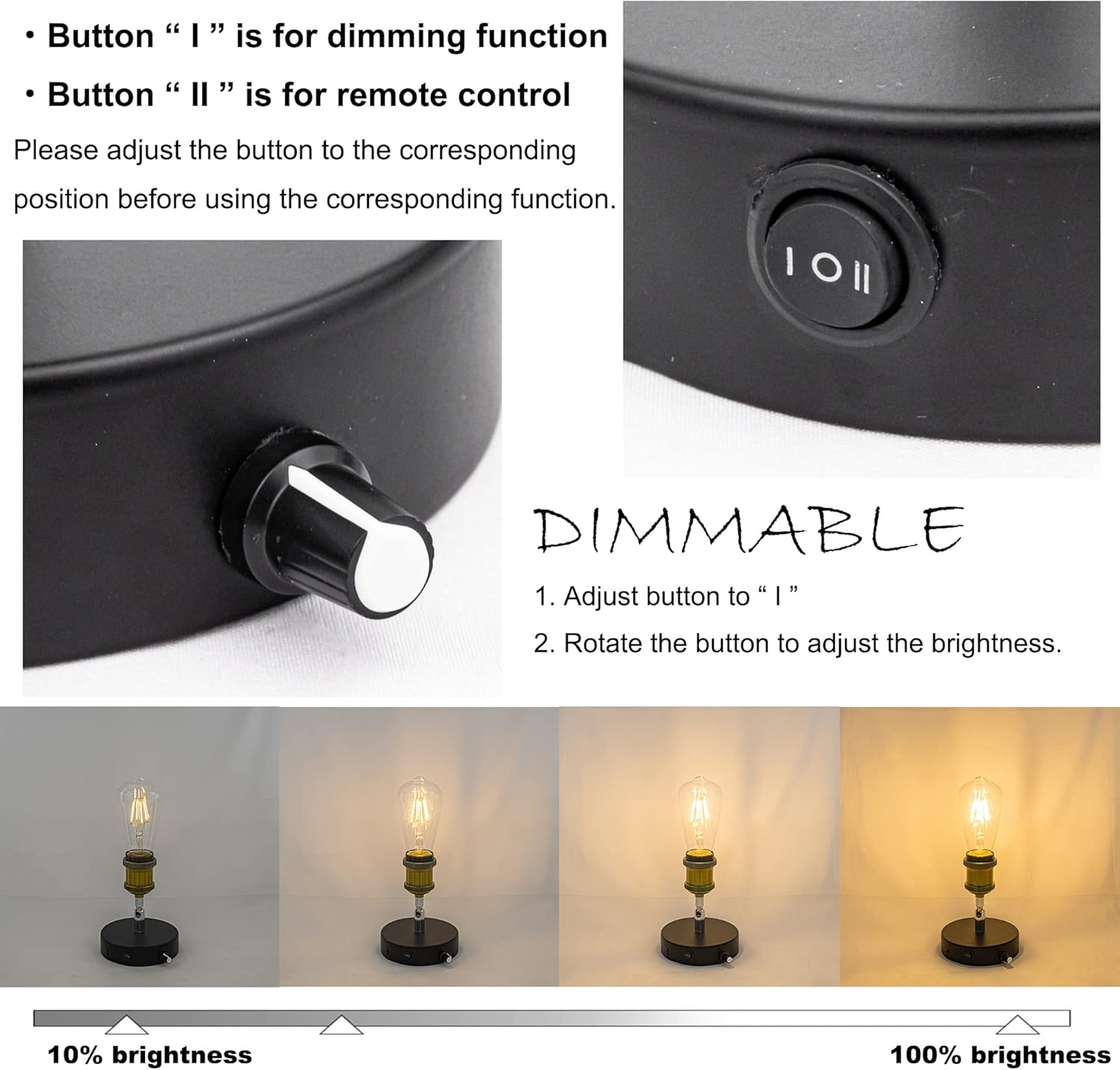 Kiven Cordless Table Lamp, Dimmable Bedside Lamps for Nightstand with Glass Lampshade, Tiffany-Style Rechargeable Desk Lamp for Reading Home Decor Bedside,1-Light(TD0531)
