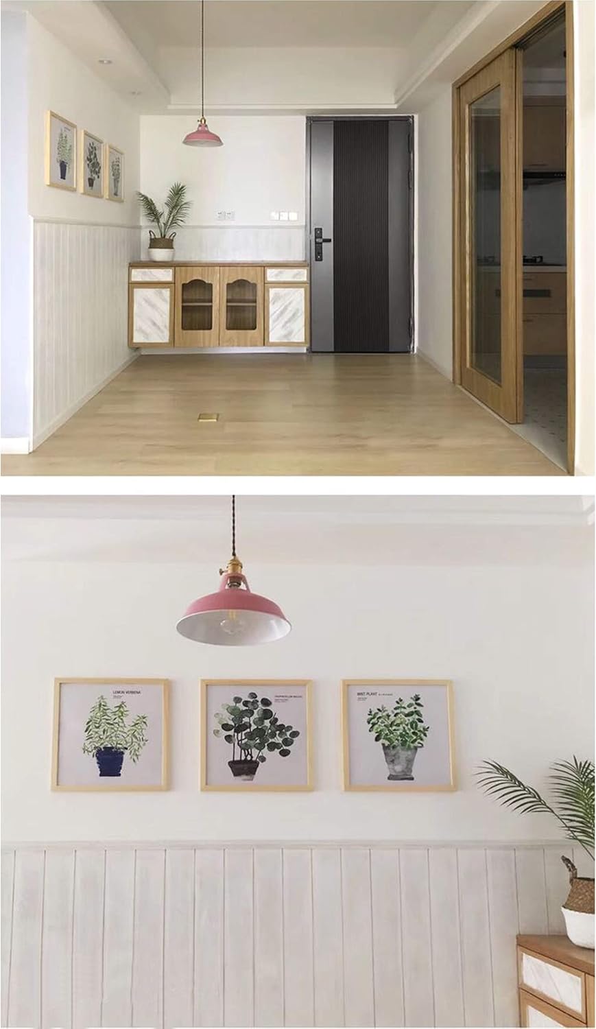 Kiven Iron Pendant Light with 15ft Plug-in UL On/Off Dimmer Switch Cord Ice Ocean Lampshade Light Twist Switch Fixtures Nordic Minimalist Loft Style for Dining Room Bulbs Not Included