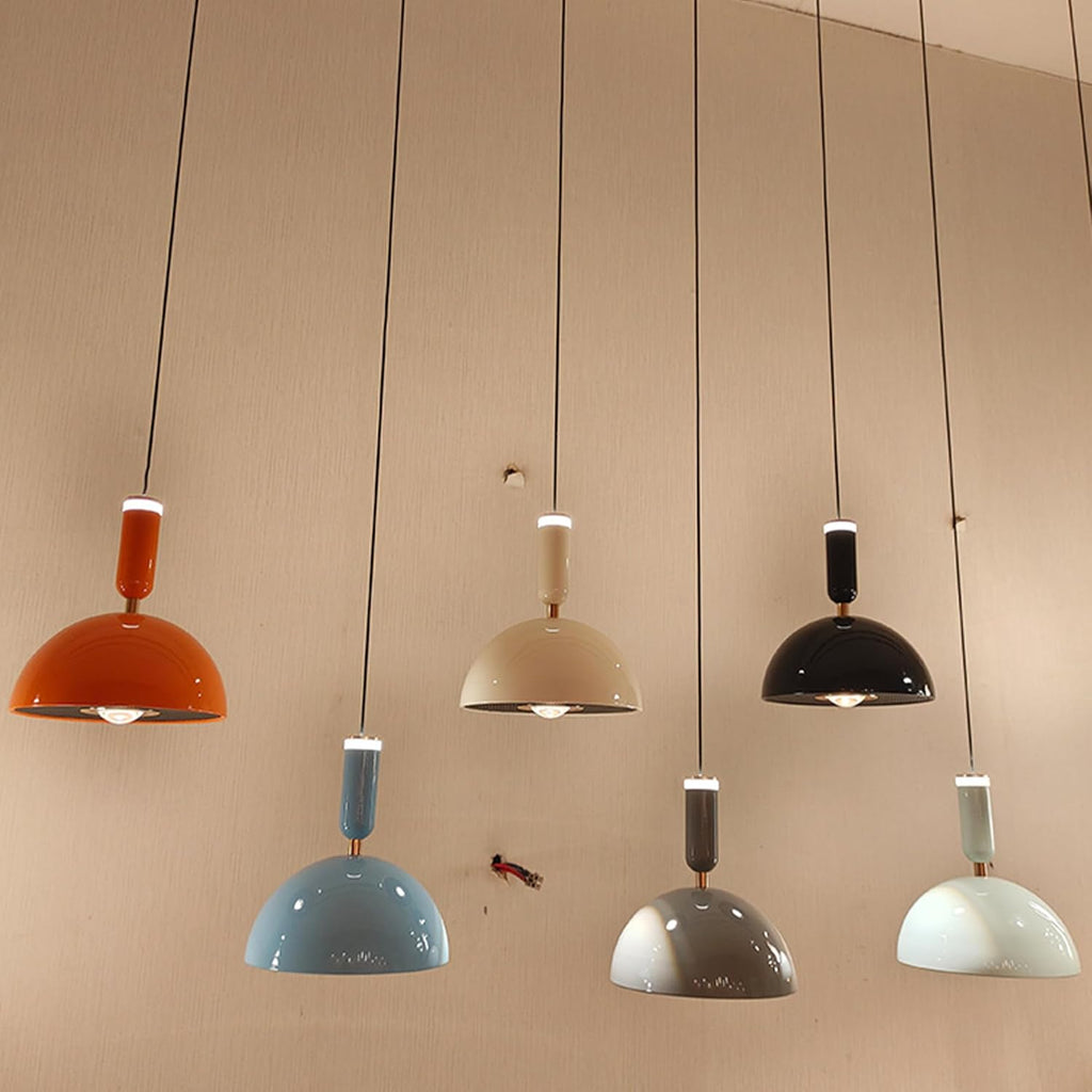 Modern track pendant lights, adjustable length, multiple colors perfect for kitchen and living room lighting.