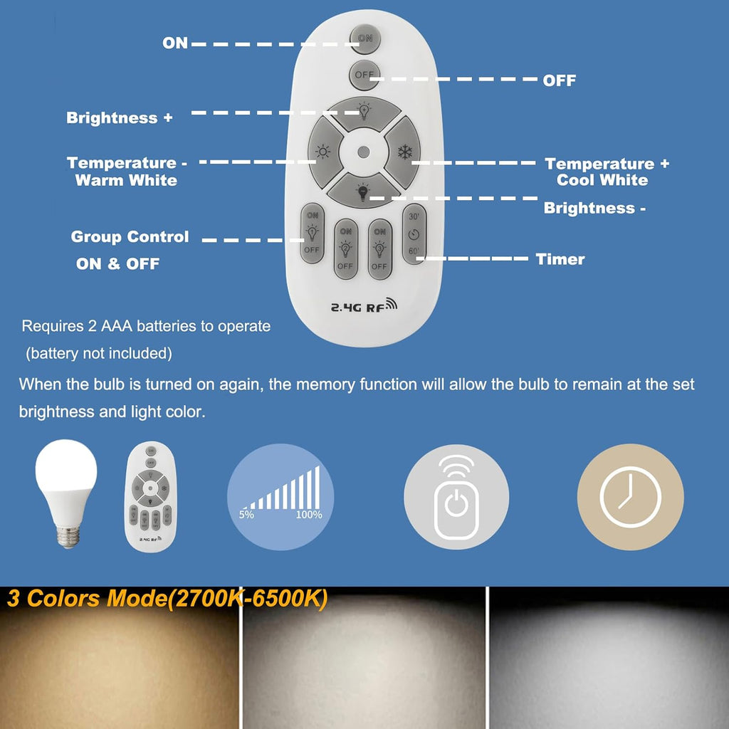 Kiven Plug in Table Lamp, Dimmable Desk Lamp with φ5.9 Glass Lampshade,Tiffany Style Nightstand Lamp Plug in with Remote Control for Living Room Reading Bedside Lamp, 1-Light