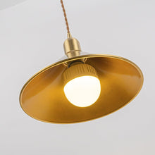 Load image into Gallery viewer, Rechargeable Battery Adjustable Cord Wireless Pendant Light Copper Shade Smart RGB LED Bulbs with Remote