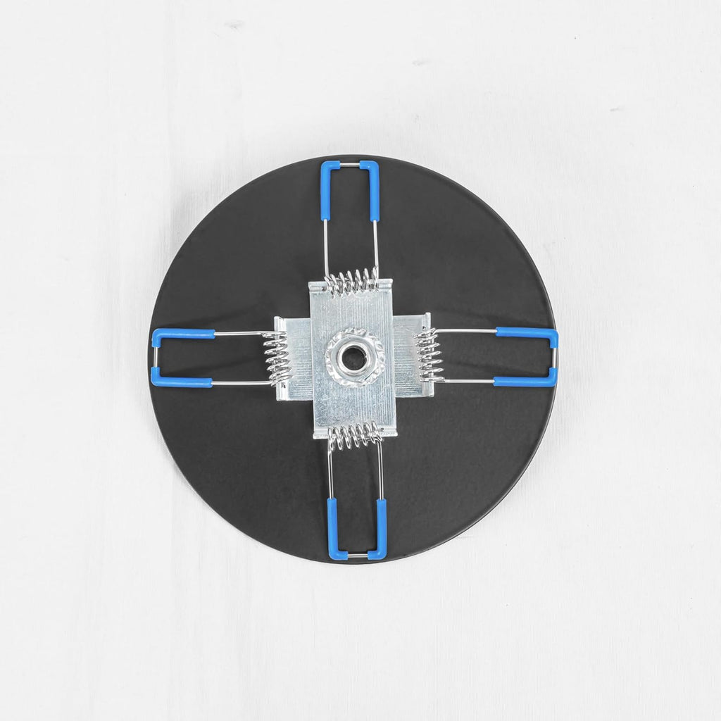 Kiven Spring-Mount Ceiling Cover Plates, 3.5inch White Aluminum Ceiling Cover Plates with Spring for Recessed Light Holes, Wall Plate Fit 2-3.5inch Holes, 2 Pack