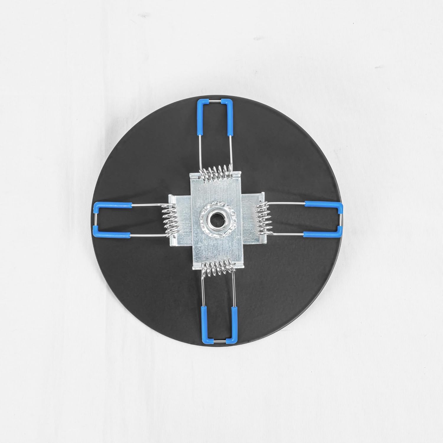 Kiven Spring-Mount Ceiling Cover Plates, 3.5inch White Aluminum Ceiling Cover Plates with Spring for Recessed Light Holes, Wall Plate Fit 2-3.5inch Holes, 2 Pack