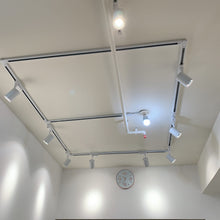 Load image into Gallery viewer, 2 - Pack each of Black/White H Track L, I (PJ0213 - I - 2P - BK) and 3 - way T (Left/Right) connectors for turn and connection in the Halo Track System
