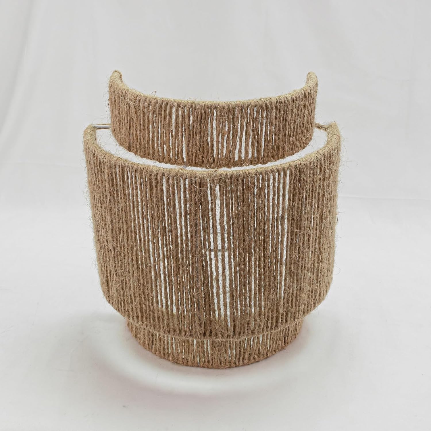 Kiven Half Lampshade, Weave Half Lampshade, Replacement Lampshade for Wall Sconce Table Lamp
