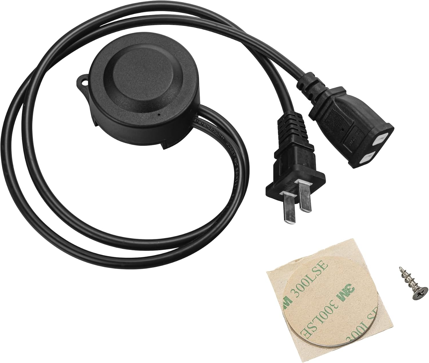 Kiven 1Pcs USB-Type Motion Sensor Component Extension Cord 3 Modes Adjustable Brightness, Time, Sensitivity Auto On/Off Lighting Fan for Hallway Pet Room Black