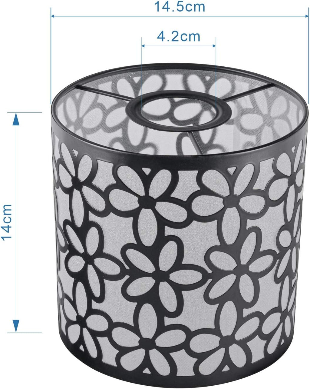 Cute Flower Petal Replacement Lamp Shade Black, 5.51" Diameter, Single Light, DIY Pendant Shade