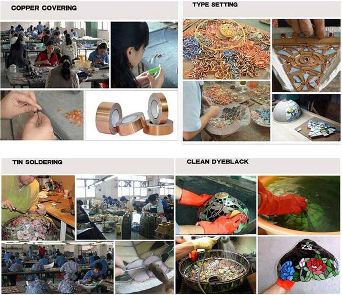 Tiffany Style Pendant Light Production: Copper, Glass, Soldering, Cleaning. Kiven H-Type Track Lighting Pendants.