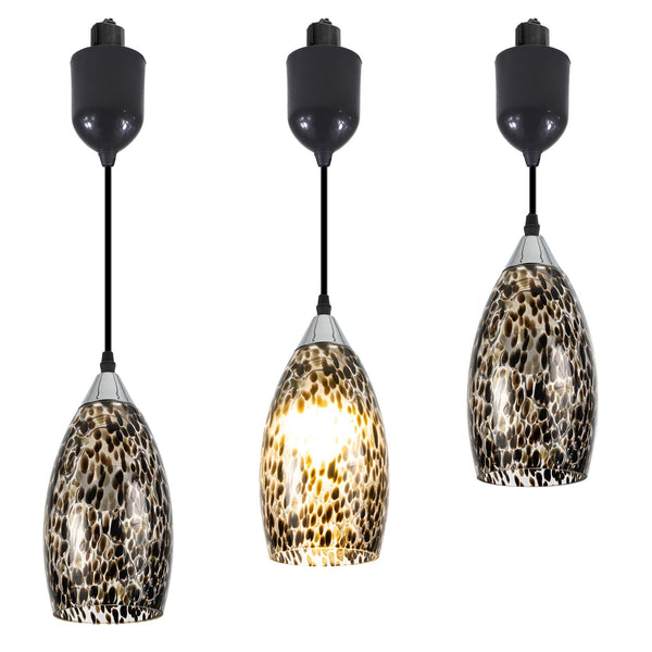 Kiven H-Type Track Lighting Pendants Adjustable Height,Modern h Track Pendant Lights with Grey Marble Glass Lampsade,Decorative Track Lighting Fixture for Kitchen Island Hallway, 3-Light