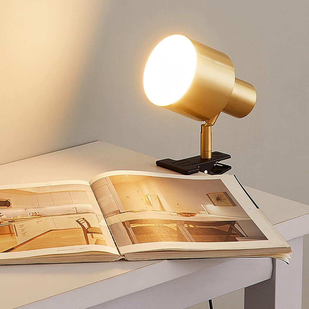 Kiven Adjustable Wall Sconces with Plug-in Dimmer & Timer Cord E26 Socket Dimmable Clip Bedside Reading Light Copper Shade Industrial Wall lamp Fixture Table lamp for Bedroom No Drilling