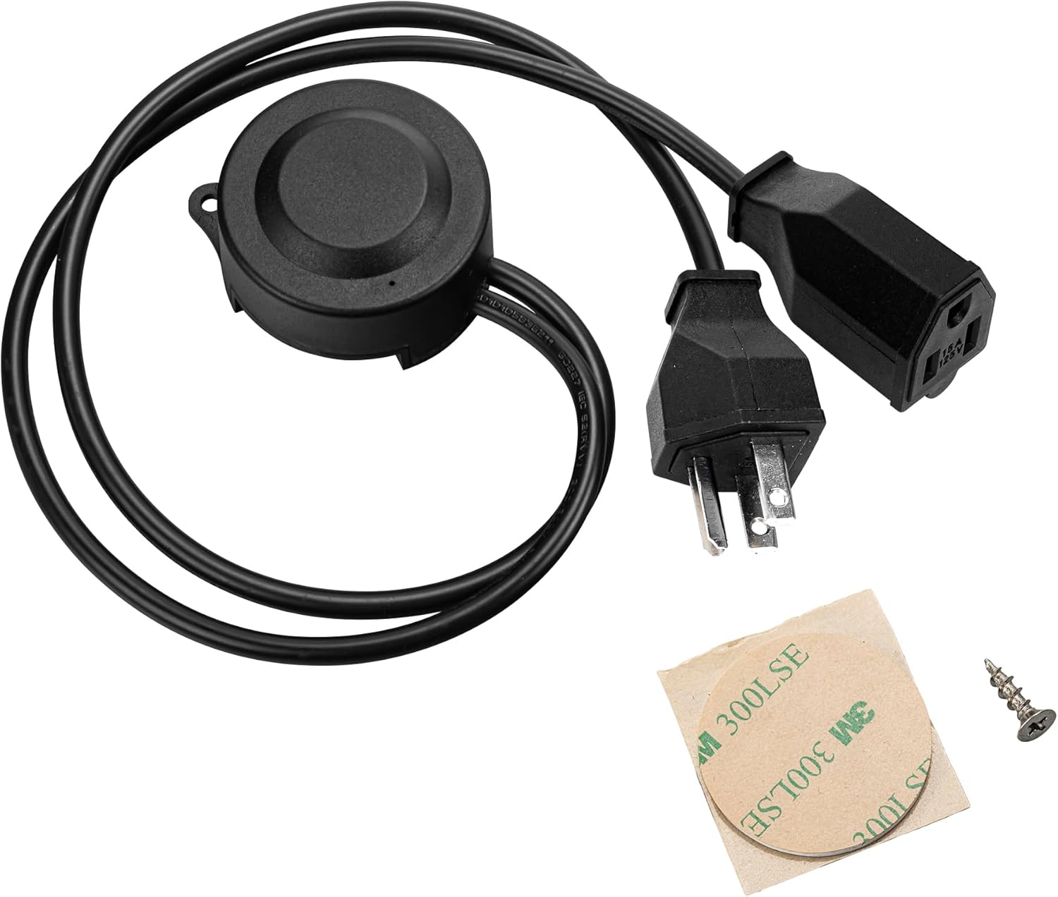 Kiven 1Pcs USB-Type Motion Sensor Component Extension Cord 3 Modes Adjustable Brightness, Time, Sensitivity Auto On/Off Lighting Fan for Hallway Pet Room Black