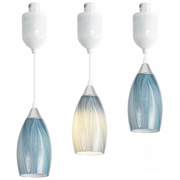 Kiven H-Type Track Lighting Pendants Adjustable Height,Modern h Track Pendant Lights with Grey Marble Glass Lampsade,Decorative Track Lighting Fixture for Kitchen Island Hallway, 3-Light