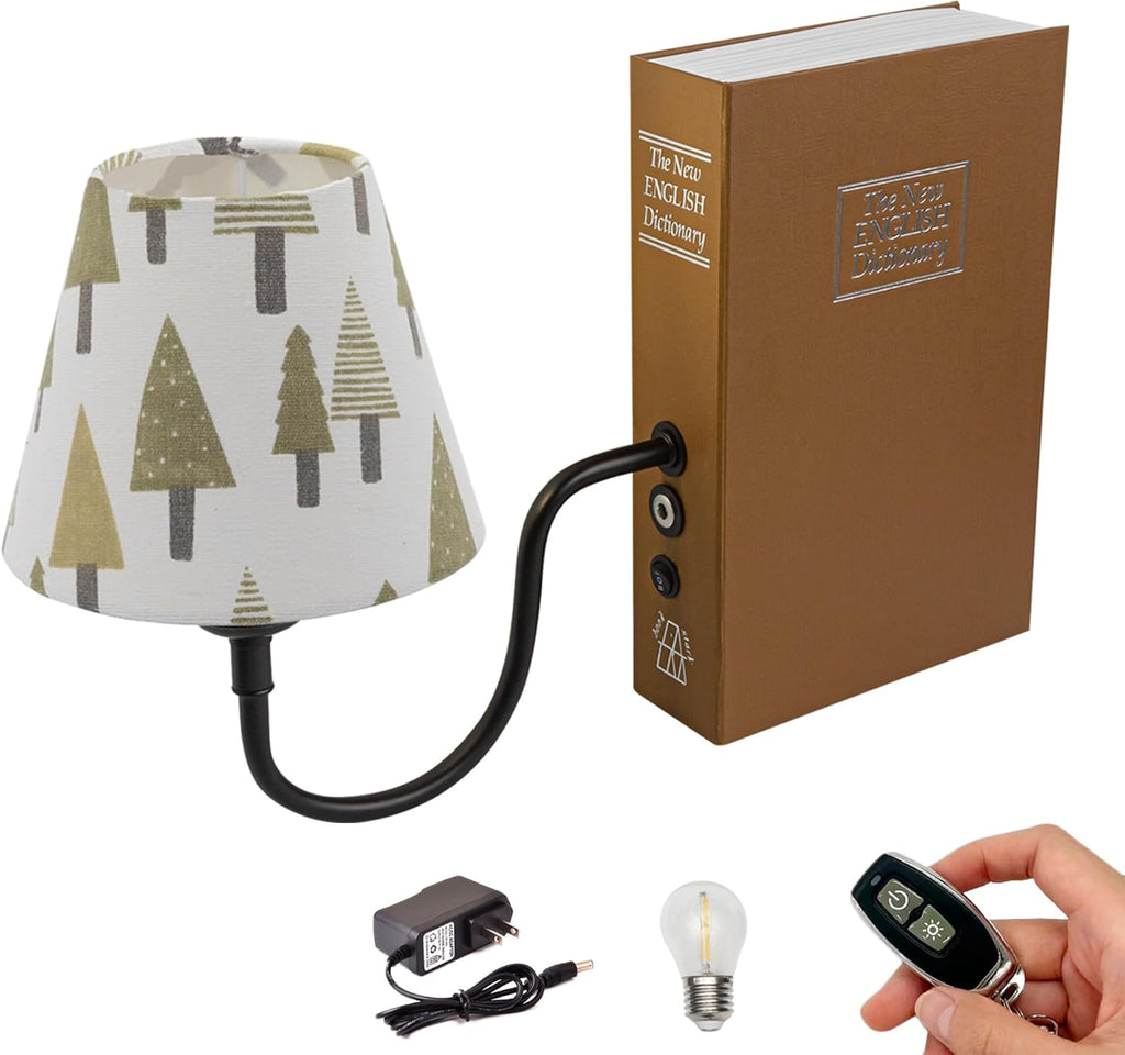 Kiven Cordless Table Lamp, Set of 2 Rechargeable Bookshelf Lamp with Gray Fabric Lampshade, Farmhouse Decorative Bookend, Cordless Lamp for Office Home Decor Bedside Bookshelf