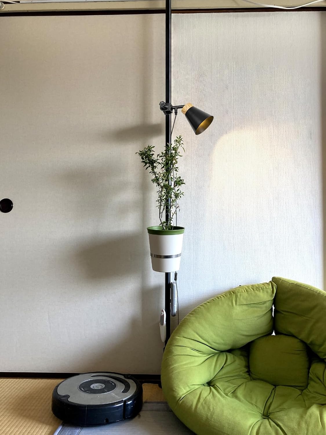 Kiven  Vertical Accessories, Spotlight, Tension Rod Compatible, Adjustable, Lamp Arm, Fixable to Vertical Accessories, Clip Light, E26, Retro, New Lifestyle, Rental Lighting, Reading Light