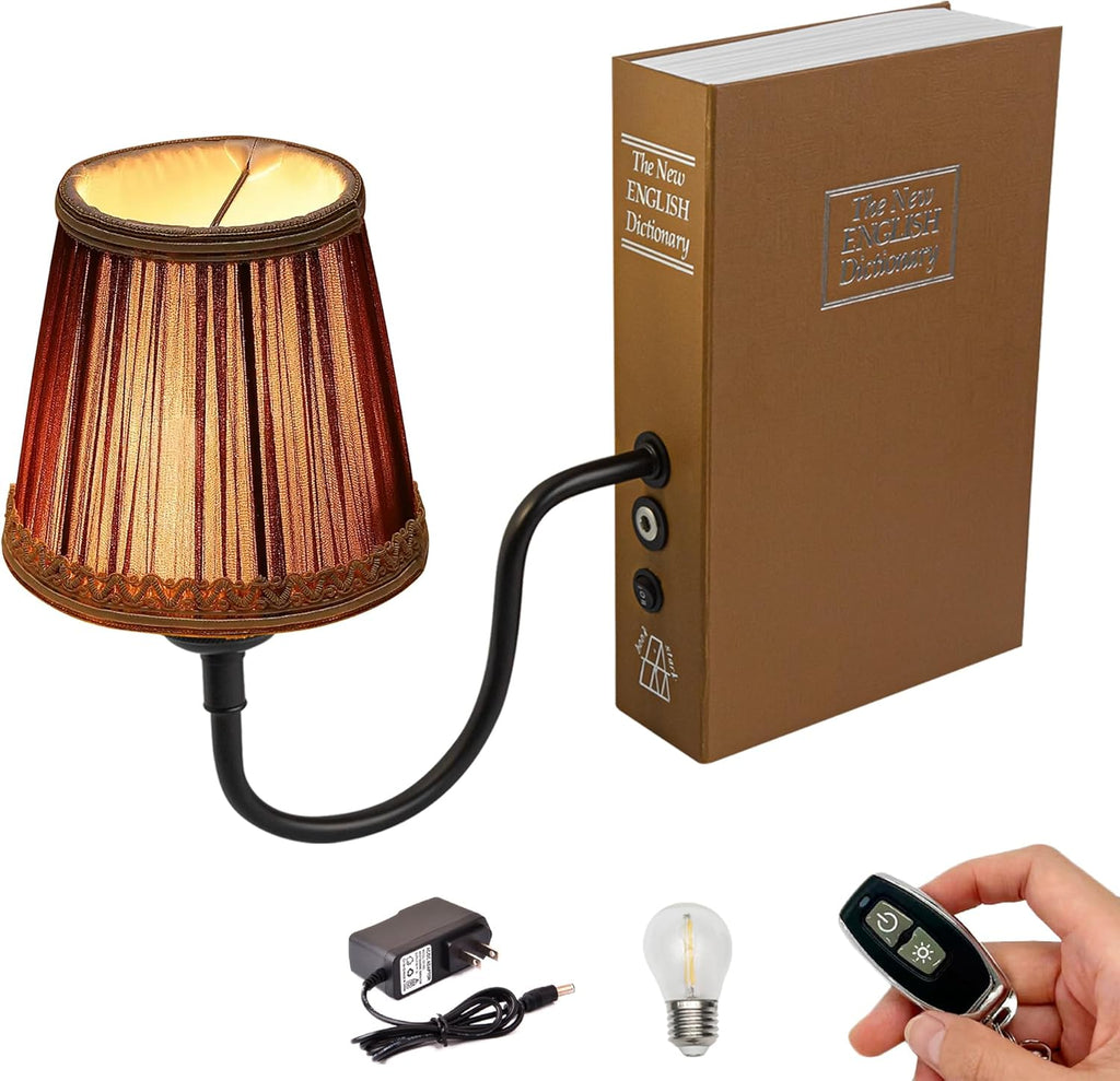 Kiven Cordless Table Lamp, Set of 2 Rechargeable Bookshelf Lamp with Off-White Fabric Lampshade, Farmhouse Decorative Bookend, Cordless Lamp for Office Home Decor Bedside Bookshelf