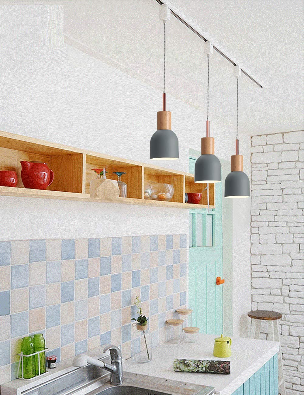 Scandinavian Style Track Pendant Lights