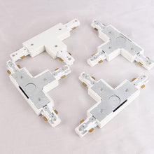 Load image into Gallery viewer, 2 - Pack each of Black/White H Track L, I (PJ0213 - I - 2P - BK) and 3 - way T (Left/Right) connectors for turn and connection in the Halo Track System