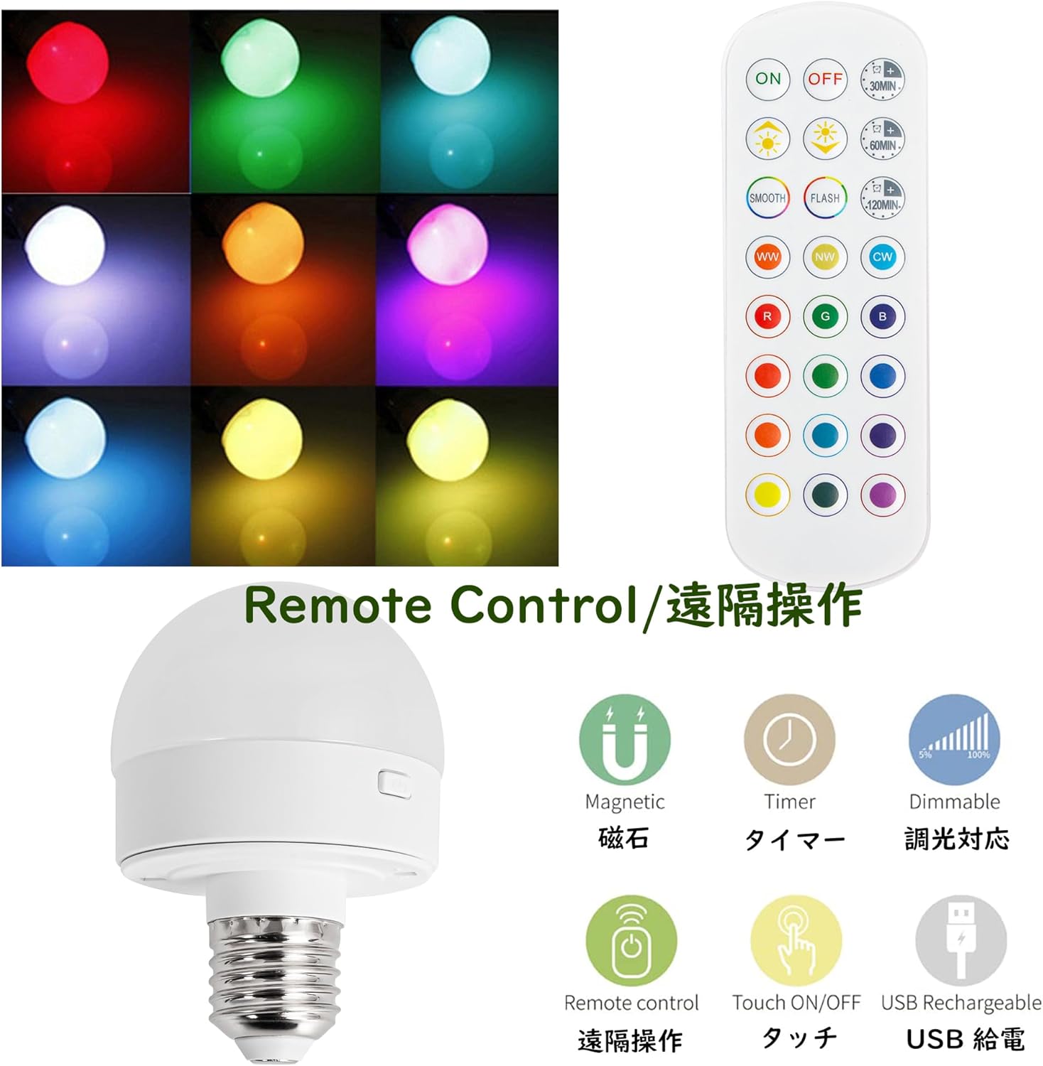 Rustic Terracotta Ceramic Pot Table Lamp Rechargeable Battery Operated RGB Bulb, Remote, Wireless Timer 15 Color Temperature Beige Dome Fabric Shade Farmhouse Bedside Lamps, Terra Cotta