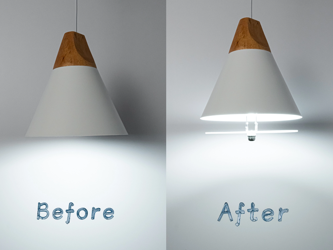 Kiven H-Type Track Pendant Light Nordic-Style White Wood for Bedroom & Kitchen + FREE Diffuser Shade, Customizable