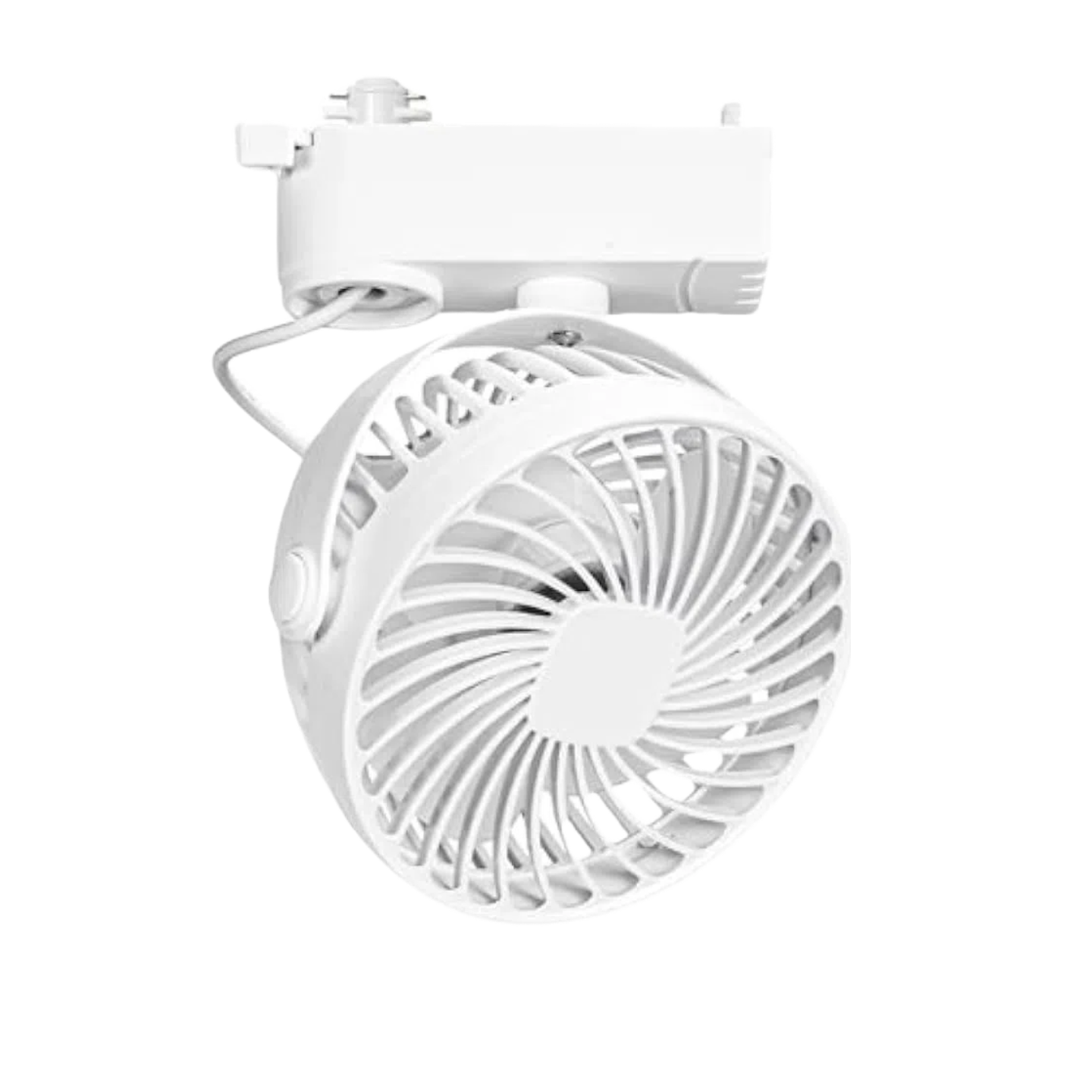 Kiven H-Type Track Ceiling Mini Fan Easy To Install Adjustable Angle Moderne Design For Home Kitchen 1Pcs White