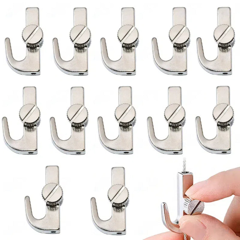 Kiven Track Picture Hanger Wire Rope Self-Locking Tensioner, Mirror Hanging Wire, Adjustable Movable Hanger Pulley Guide Rail Groove Accessories(Customizable)