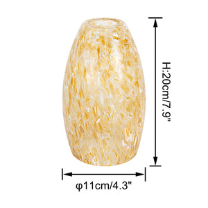 Kiven Glass Pendant Lamp Shade, φ 4.7"*H 8" Art Glass Lamp Covers, 1-Pack Oval Light Shade Replacement for Light Fixtures Replacement Pendant Light Ceiling Light DZ0506