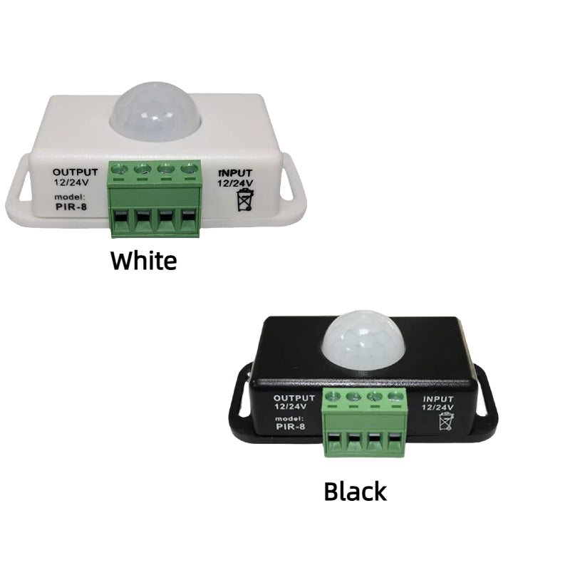 Kiven 12-24V Low Voltage DC Human Body Sensor Switch with CE Certification, Bedside & Wardrobe Sensor (Black & White Models)