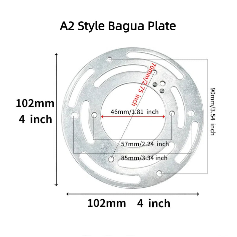 Kiven US Standard Hanging Plate, Bagua & EU Standard Series, Hardware Stamping Parts for Lighting, Special Accessories for Ceiling Lights, Pendant Lights