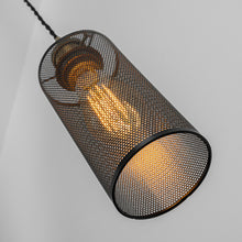 Load image into Gallery viewer, Ceiling Spotlights Remodel Droplight Black Hollow Shade Retro Design Hanging Light Conversion Kit For E26 Ceiling Lamp