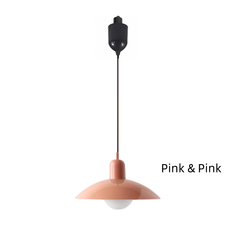 Kiven Nordic Style Simple Creative Retro Macaron H-Type Track Chandelier - Suitable for Dining Room, Bedroom & Bedside