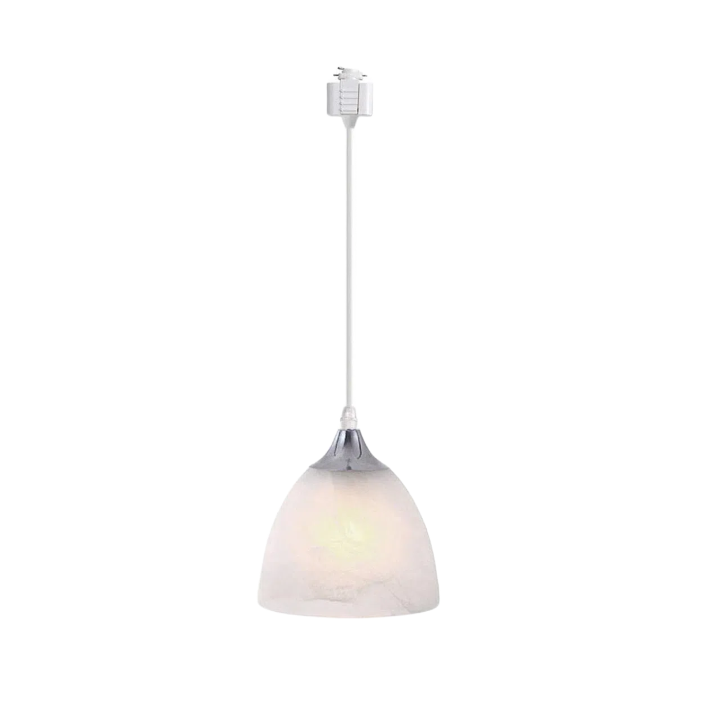 Frosted white glass shade track pendant lighting for kitchen, bedroom, and study room. Modern style lighting.