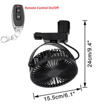 Load image into Gallery viewer, Track Ceiling Black Fan Remote Control Easy To Install Adjustable Angle Simple Design For Air Circulation