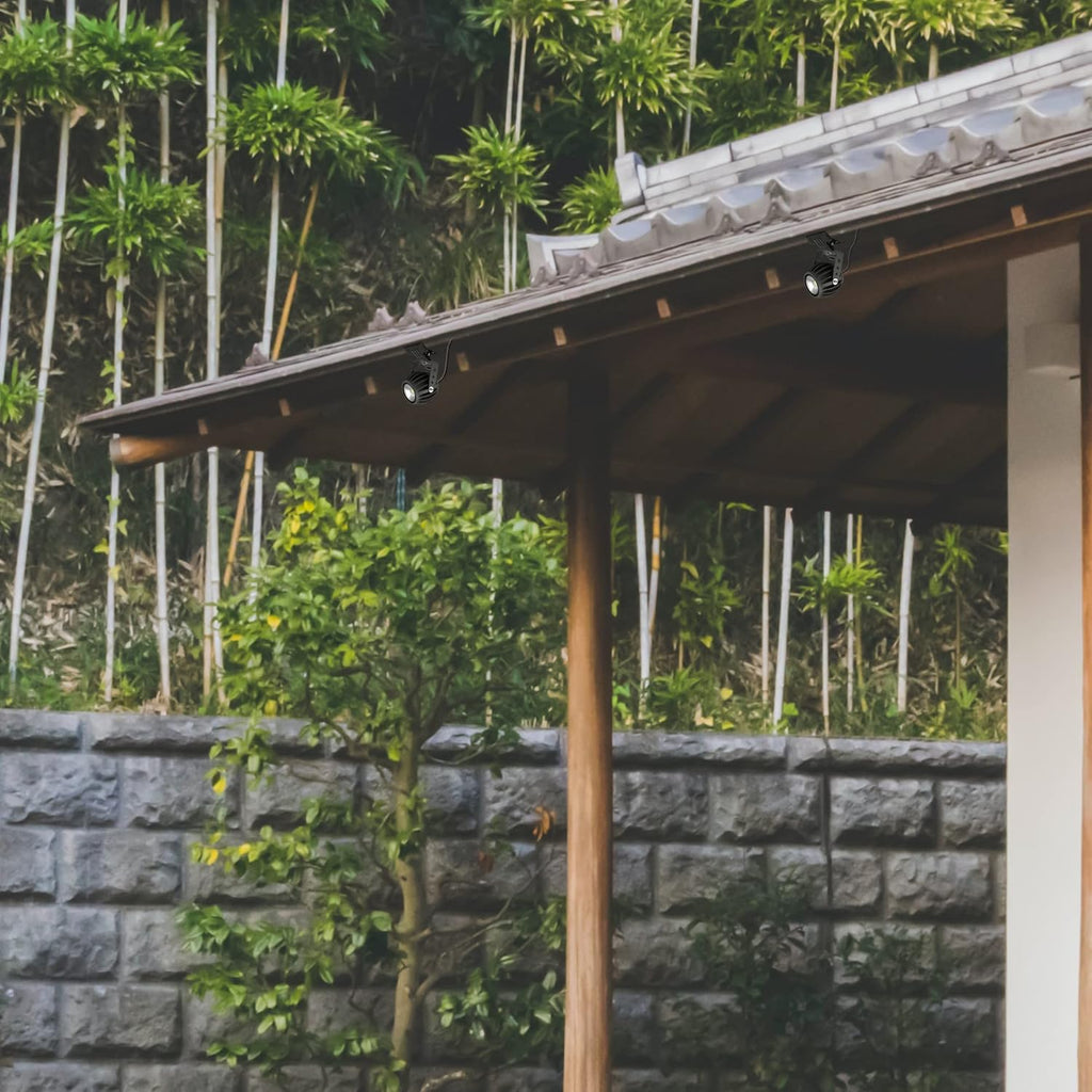 Kiven LED Clip Light with Timer Outlet, Auto On/Off, Waterproof/Rainproof, 10W (60W Equivalent), 9.8ft Cord, for Outdoor Stalls, Signs, Garden, Stairs