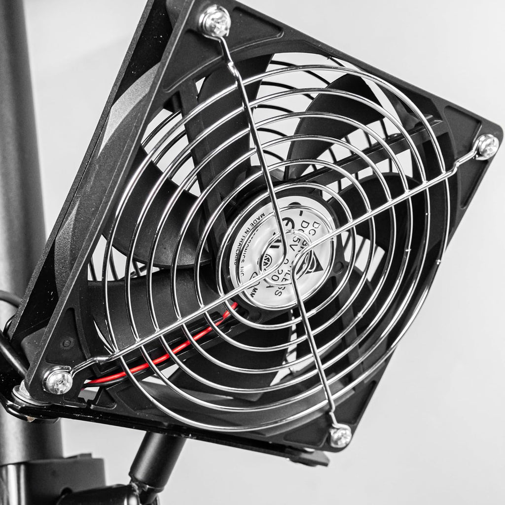 Kiven Plant Growth Blower, Plant Circulator, Clip - on Type, Suitable for Rod - Shaped and Other Longitudinal Items, with USB Cable, for Warehouse Use, Foliage Plants, Prevents Root Rot, Air Circulation, Black Body