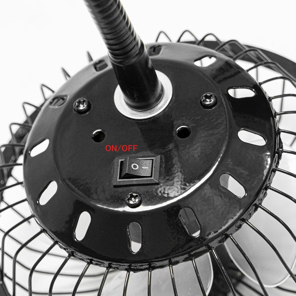 Track Mounted H-Type Ceiling Black Fan Flexible Adjustable Angle Simple Design For Home Indoors