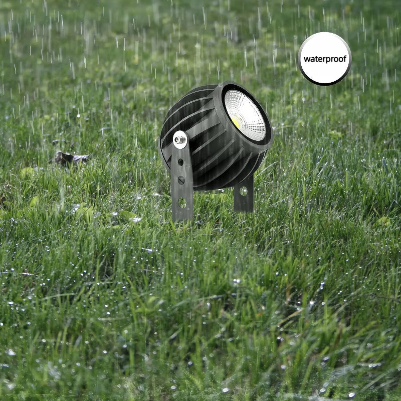 Kiven LED Clip Light with Timer Outlet, Auto On/Off, Waterproof/Rainproof, 10W (60W Equivalent), 9.8ft Cord, for Outdoor Stalls, Signs, Garden, Stairs