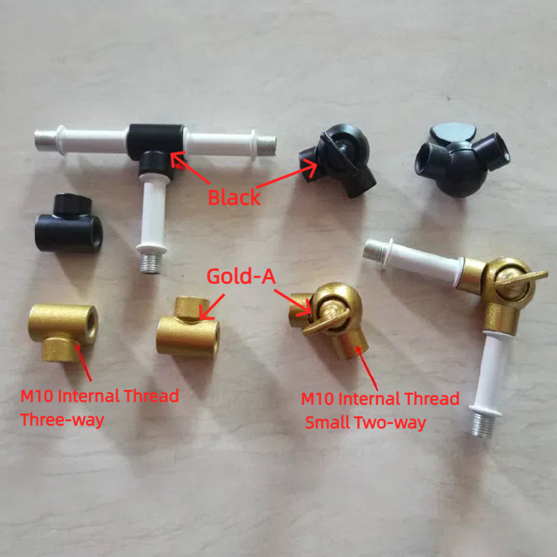 Kiven  M10 Internal Thread Three - way Adapter, Three - pronged Connector for LED Crystal Ceiling Lamp & Molecular Grinding Bean Lamp, Lamp and Lighting Accessories