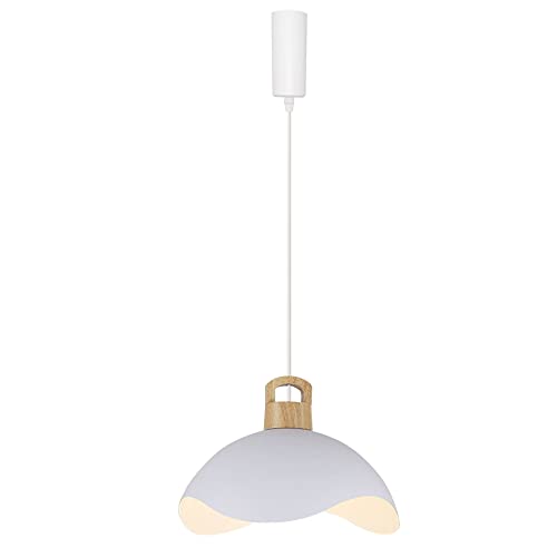 Kiven H-Type Track Lighting, Modern Halo Track Pendant Light with Blue Iron Shade, Adjustable Length Track Light Pedant for Bedroom Kitchen Home Lighting