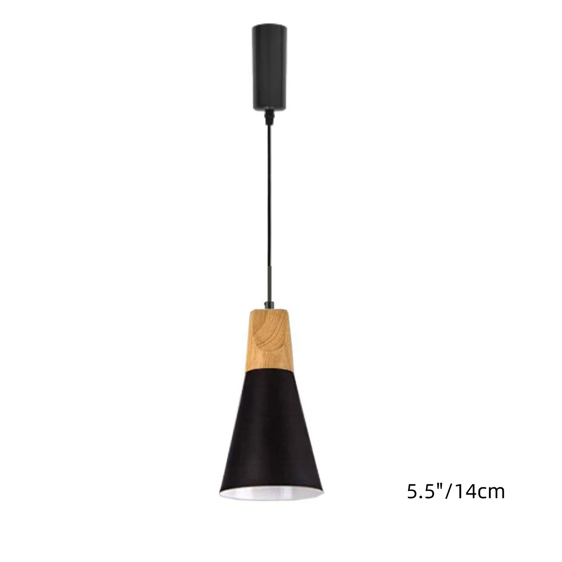 H-Type Track Pendant Lighting White Scandinavian Style Pendant Lights for Kitchen, Dining Room, Bedroom Modern Wood and Aluminum Light(Bulb & Track Rail NOT included)