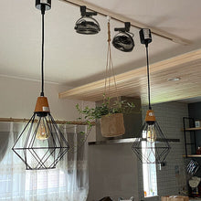 Load image into Gallery viewer, Track Ceiling Black Fan Remote Control Easy To Install Adjustable Angle Simple Design For Air Circulation