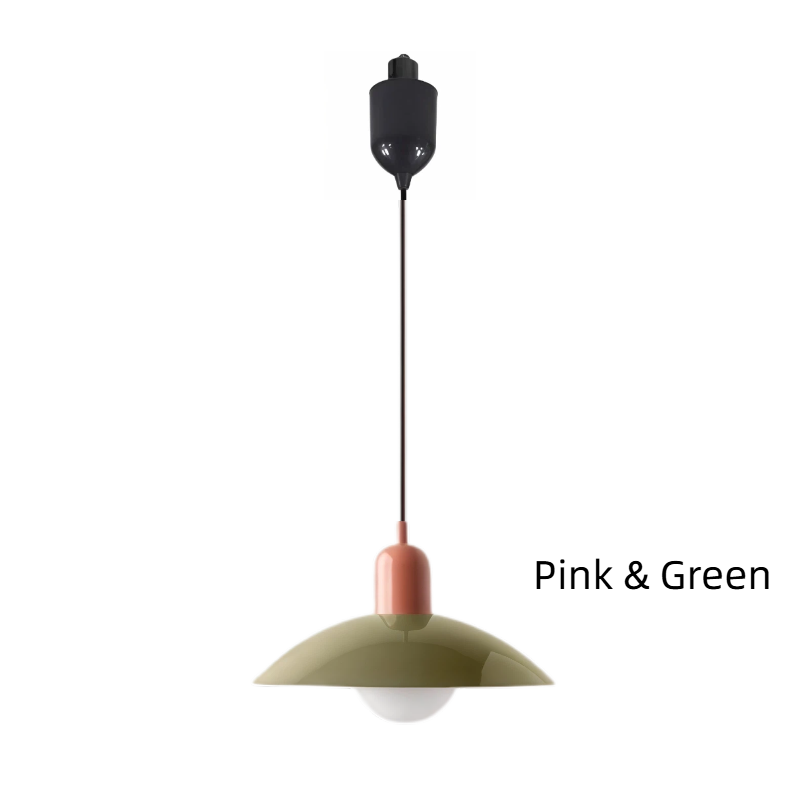 Kiven Nordic Style Simple Creative Retro Macaron H-Type Track Chandelier - Suitable for Dining Room, Bedroom & Bedside