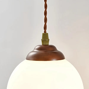 Kiven H-Type Track Lighting Pendants Antique and Meridian Style Dimmable White Frosted Glass Shade Globe Shape E26 Socket Restaurant Kitchen Centerpiece  Customizable(Bulbs Not Included.)