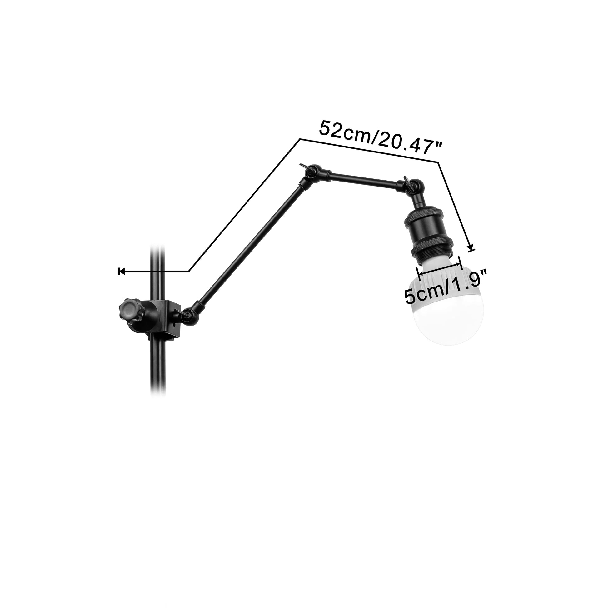 Customizable Clip Mount Adjusted Arm Clamp Lamp For Indoor Plants Or Daily Lighting