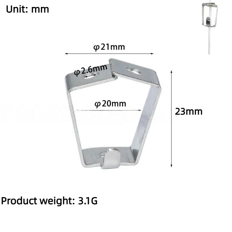 Kiven Invisible Self - Locking Hook, Adjustable Stainless Steel Wire Rope Lock Buckle, Picture Hanging Kit, Hanging Wire Hardware Accessories