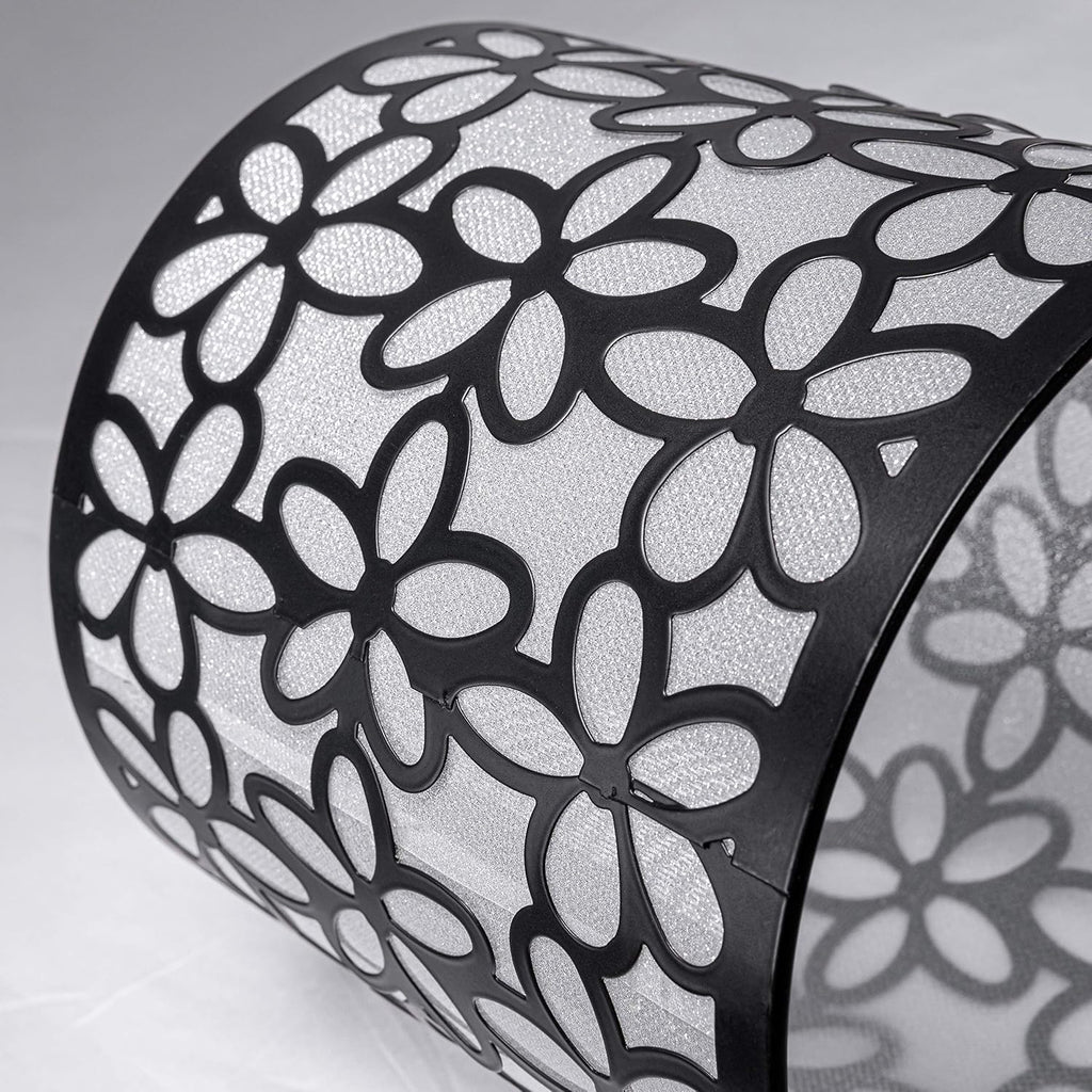 Cute Flower Petal Replacement Lamp Shade Black, 5.51" Diameter, Single Light, DIY Pendant Shade
