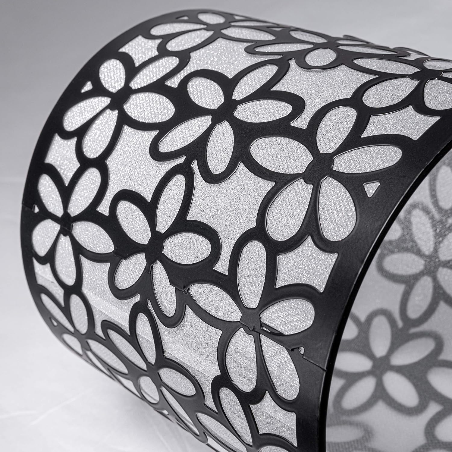 Cute Flower Petal Replacement Lamp Shade Black, 5.51" Diameter, Single Light, DIY Pendant Shade