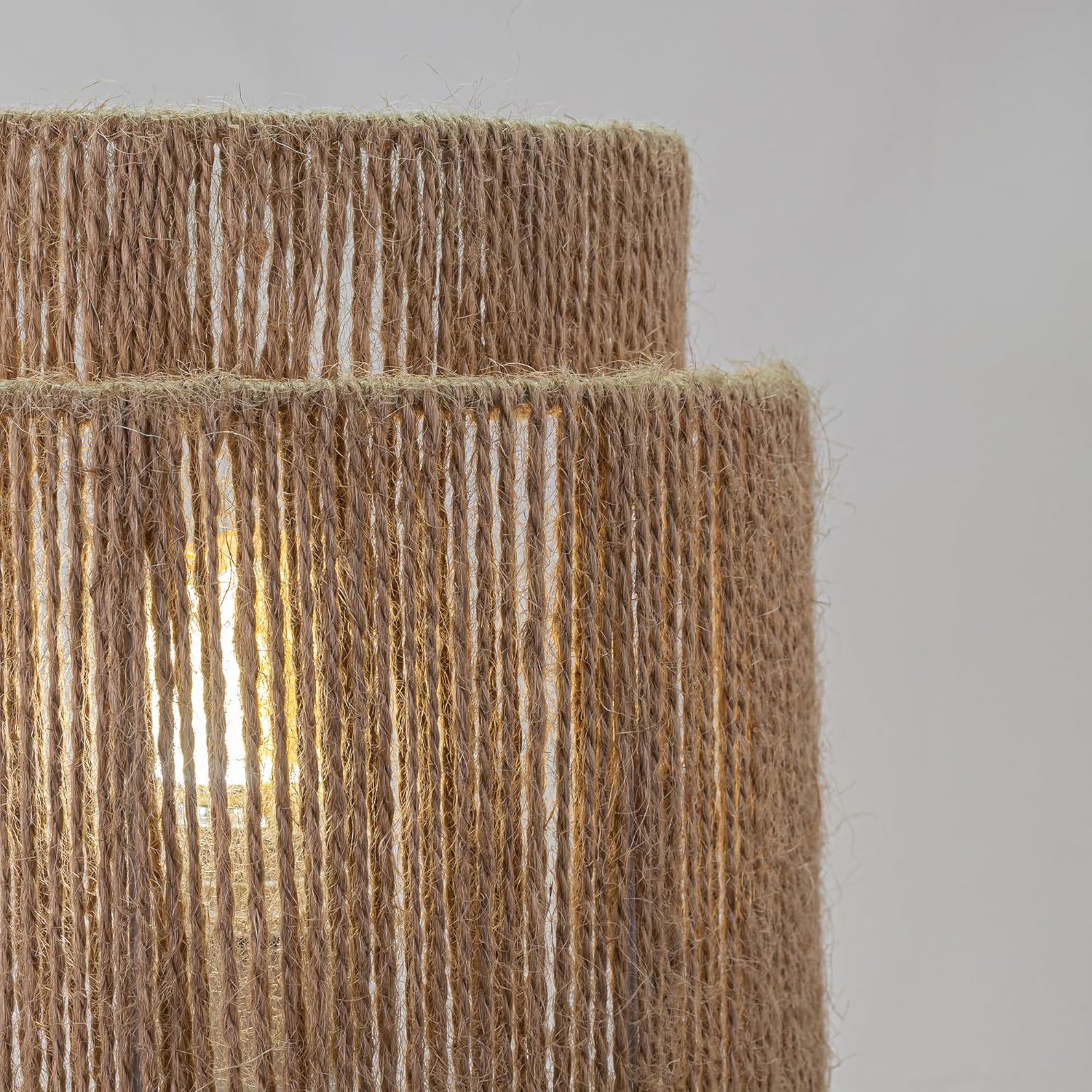 Kiven Half Lampshade, Weave Half Lampshade, Replacement Lampshade for Wall Sconce Table Lamp
